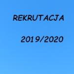 rekrutacja 2019/2020