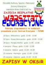 Wakacyjne warsztaty edukacyjne